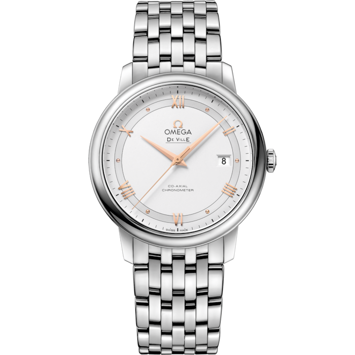 Omega De Ville Prestige 39.5 mm Steel Silver Dial Bracelet 424.10.40.20.02.002