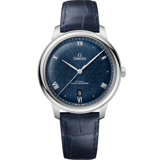 Omega De Ville Prestige 40 mm Steel Blue Dial Strap 434.13.40.20.03.001