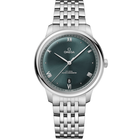 Omega De Ville Prestige 40 mm Steel Green Dial Bracelet 434.10.40.20.10.001