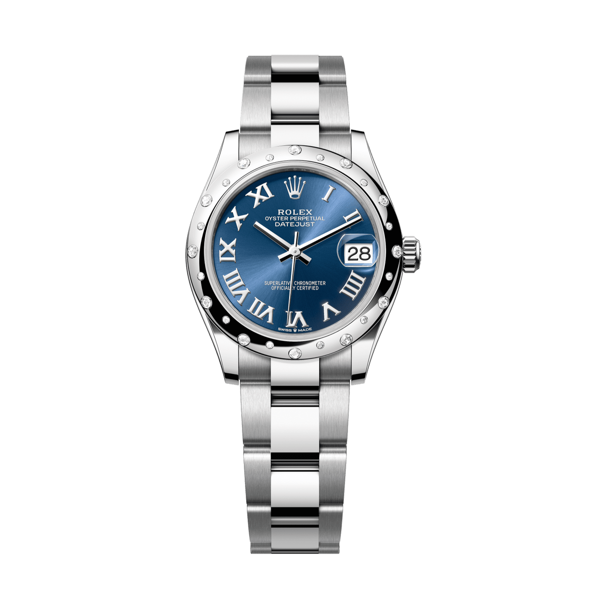 Rolex Datejust 31 mm Oystersteel White Gold Bright Blue Oyster 278344rbr-0035