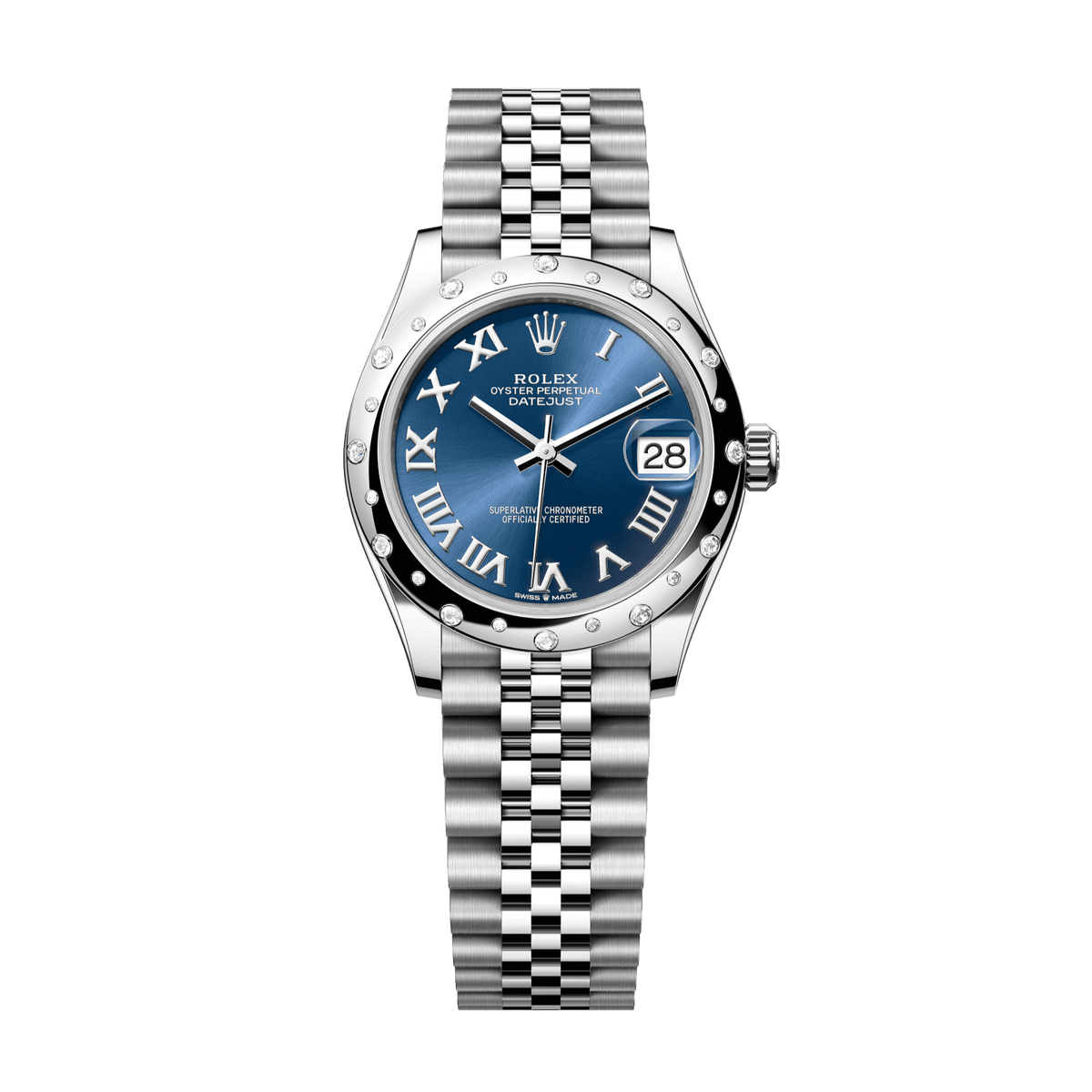 Rolex Datejust 31 mm Steel White Gold Blue Diamond Jubilee 278344rbr-0036