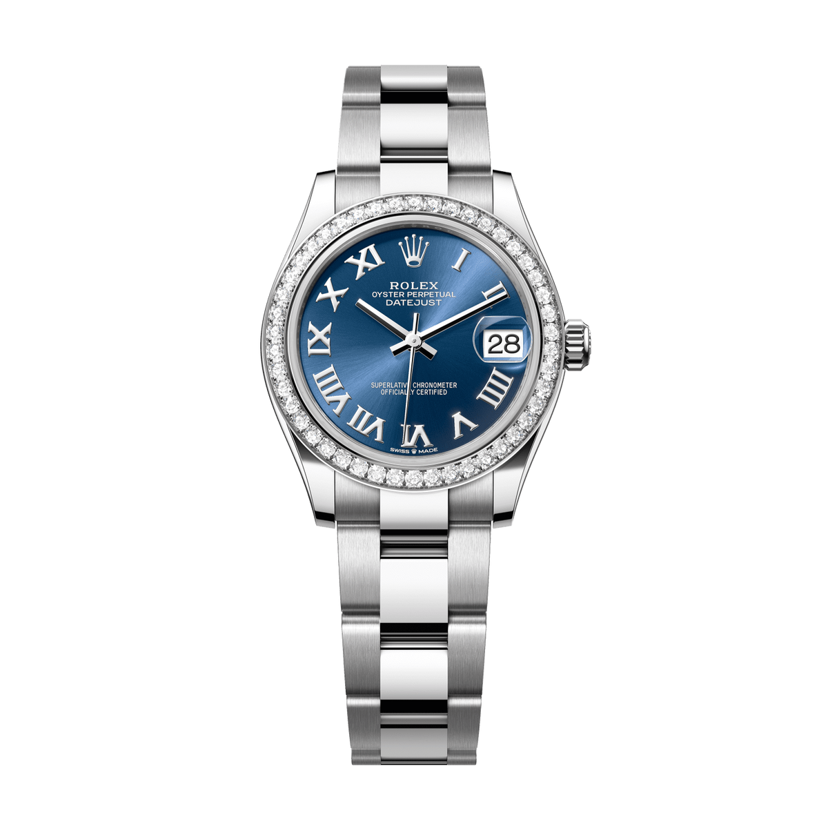 Rolex Datejust 31 mm Steel White Gold Blue Diamond Oyster 278384RBR-0038
