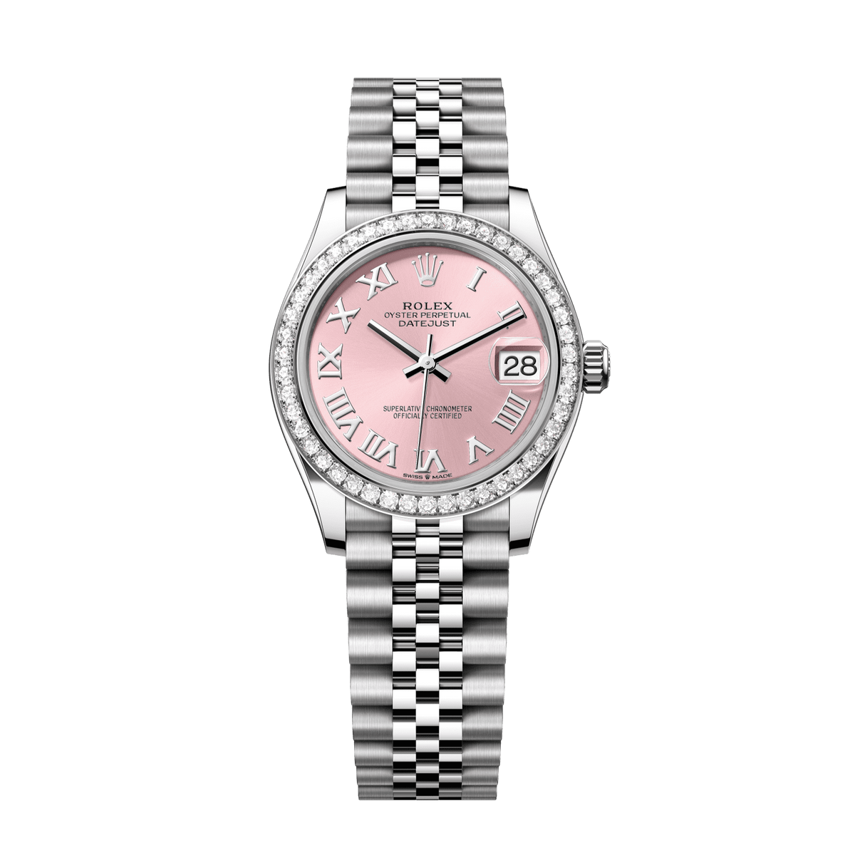 Rolex Datejust 31 mm Steel White Gold Pink Diamond Jubilee 278384rbr-0024