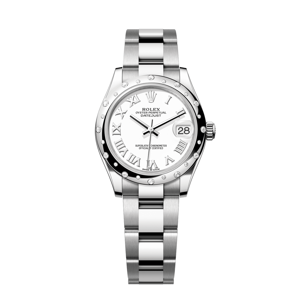 Rolex Datejust 31 mm Steel White Gold White Oyster 278344rbr-0011