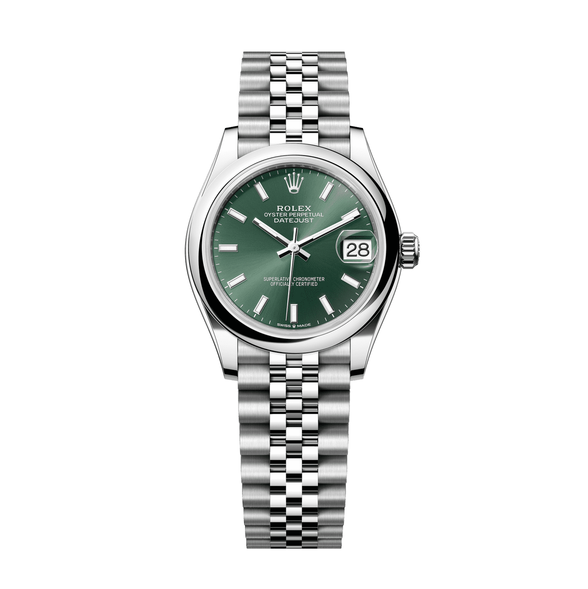 Rolex Datejust 31 mm Oystersteel Mint Green Jubilee 278240-0012