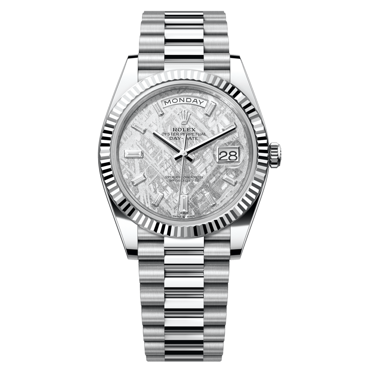 Rolex Day-Date 40 mm Meteorite Diamonds Platinum President 228236-0011