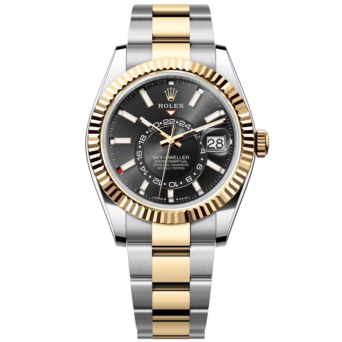 Rolex Sky-Dweller 42 mm Yellow Gold Bright Black Oyster 336933-0003