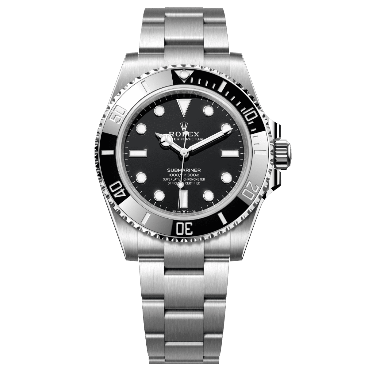 Rolex Submariner 41 mm Black Dial Oystersteel Oyster 124060-0001