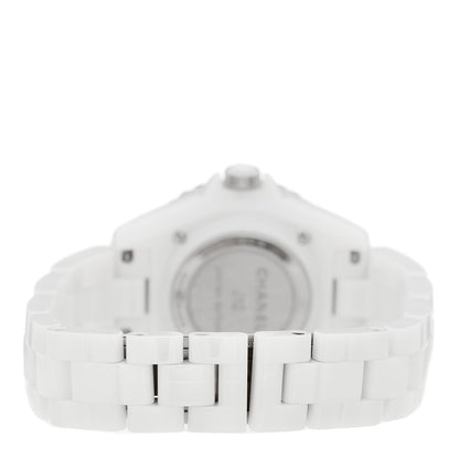 Chanel Stainless Steel Ceramic 33mm J12 Wanted de Chanel Watch White