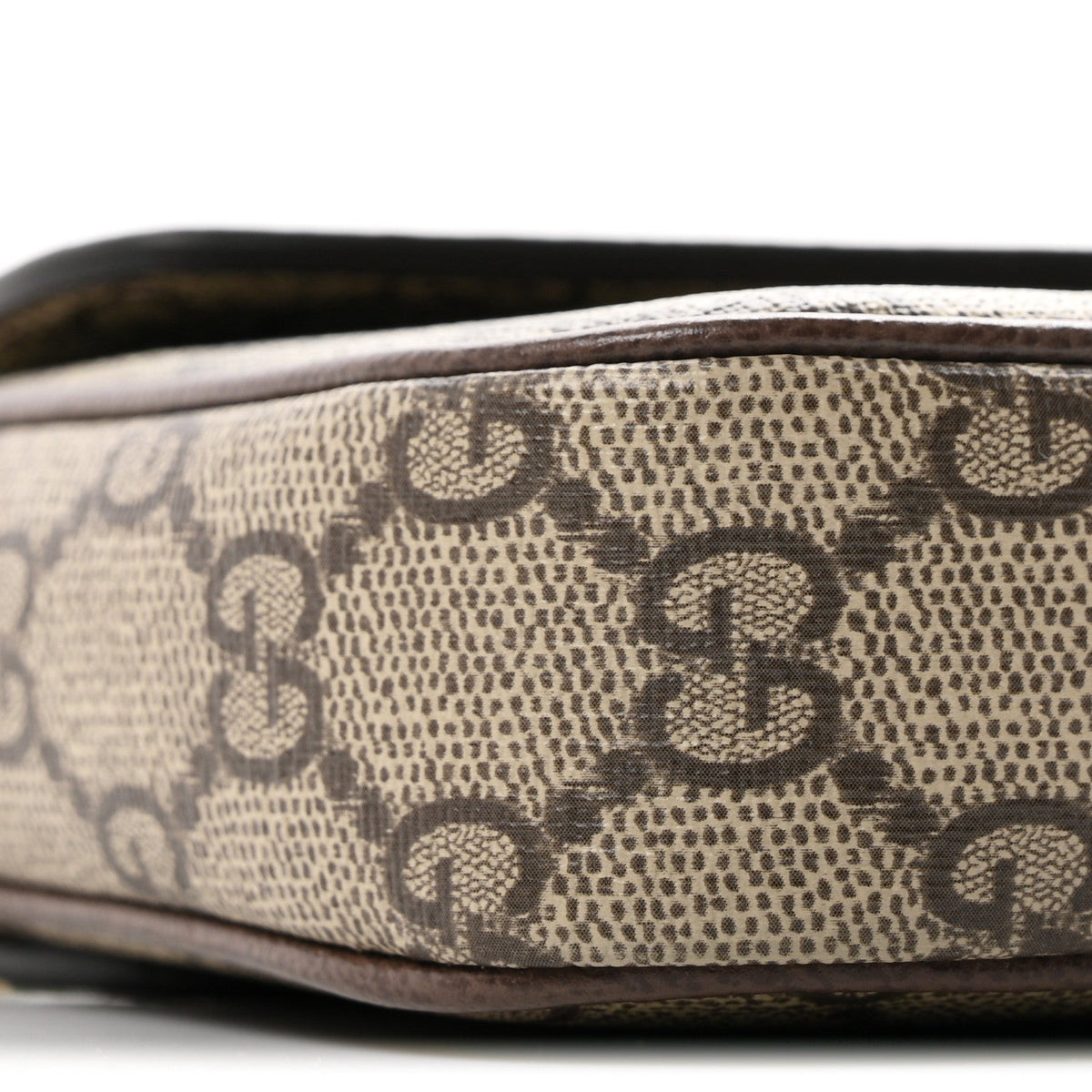 Gucci GG Supreme Calfskin Mini Ophidia Envelope Bag Beige Ebony 1981843