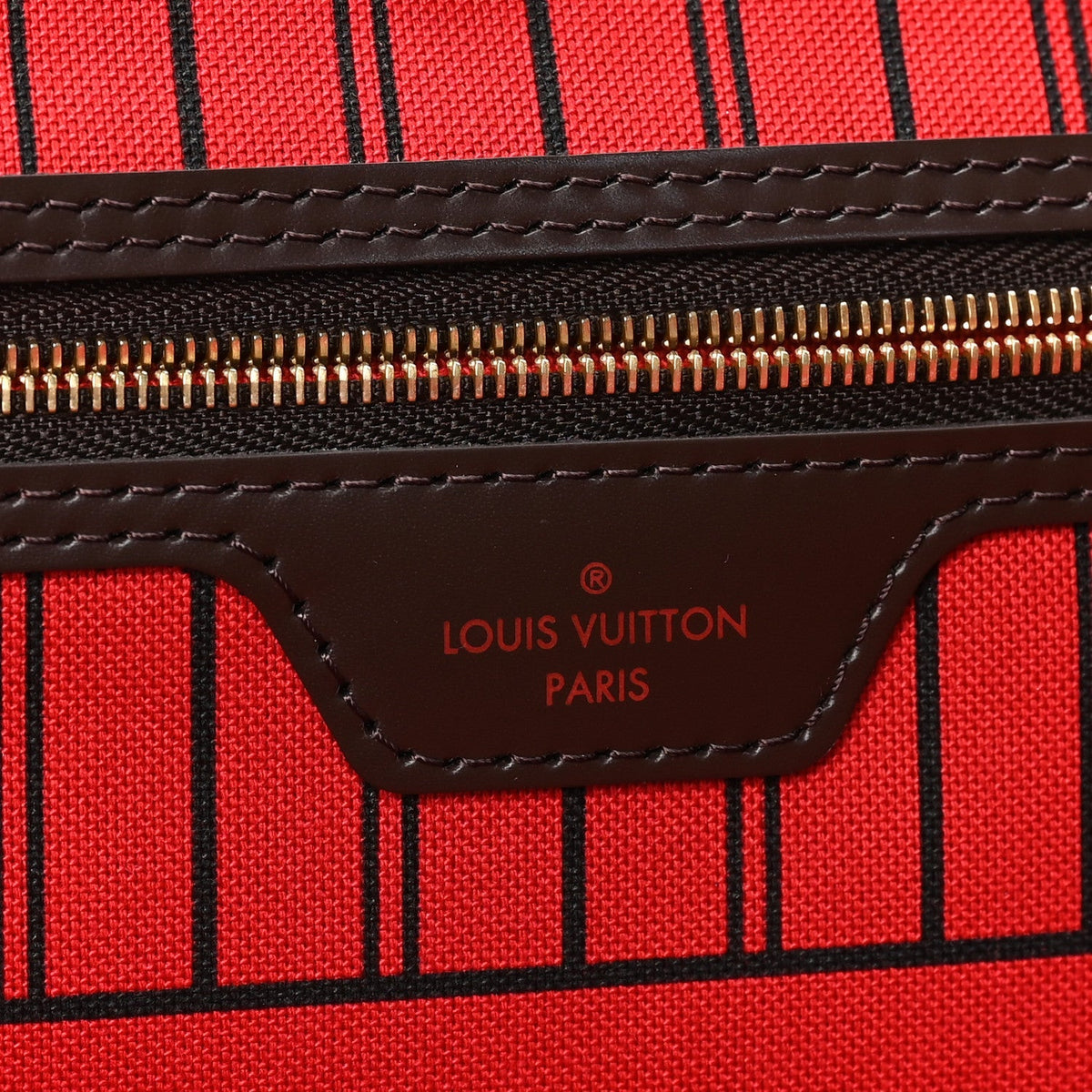 Louis Vuitton Damier Ebene Neo Neverfull MM Bag Brown