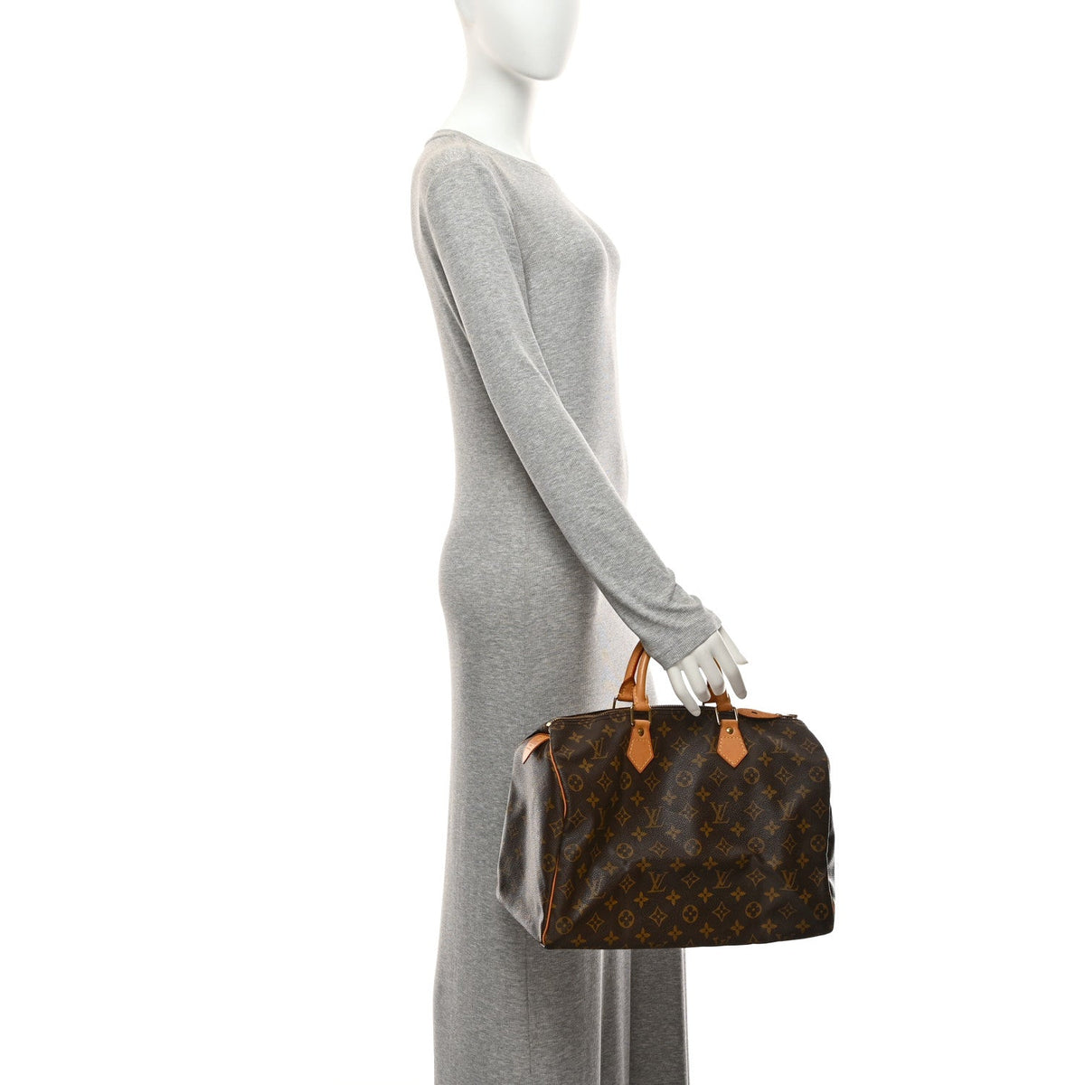 Louis Vuitton Monogram Speedy 35 Brown
