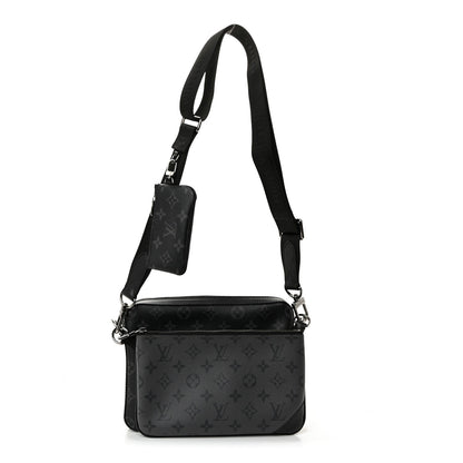 Louis Vuitton Monogram Eclipse Reverse Trio Messenger Bag Black