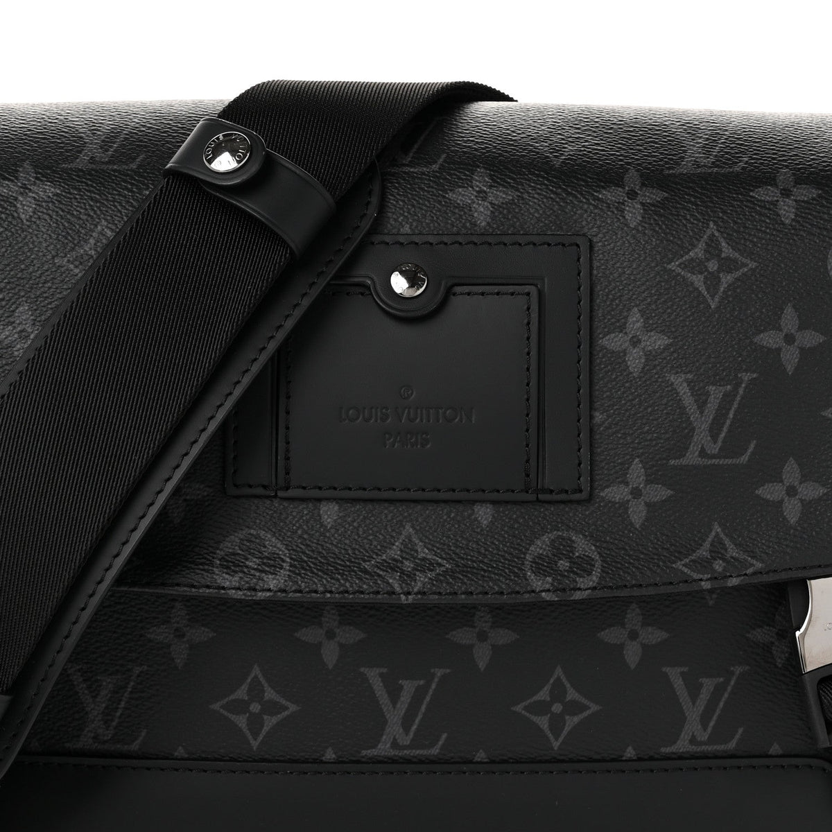 Louis Vuitton Monogram Eclipse Voyager PM Messenger Black