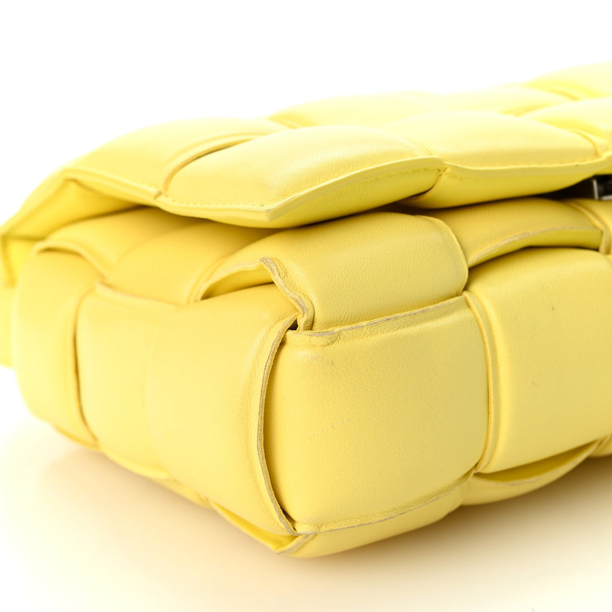 Bottega Veneta Nappa Maxi Intreccio Padded Cassette Crossbody Bag Sherbert