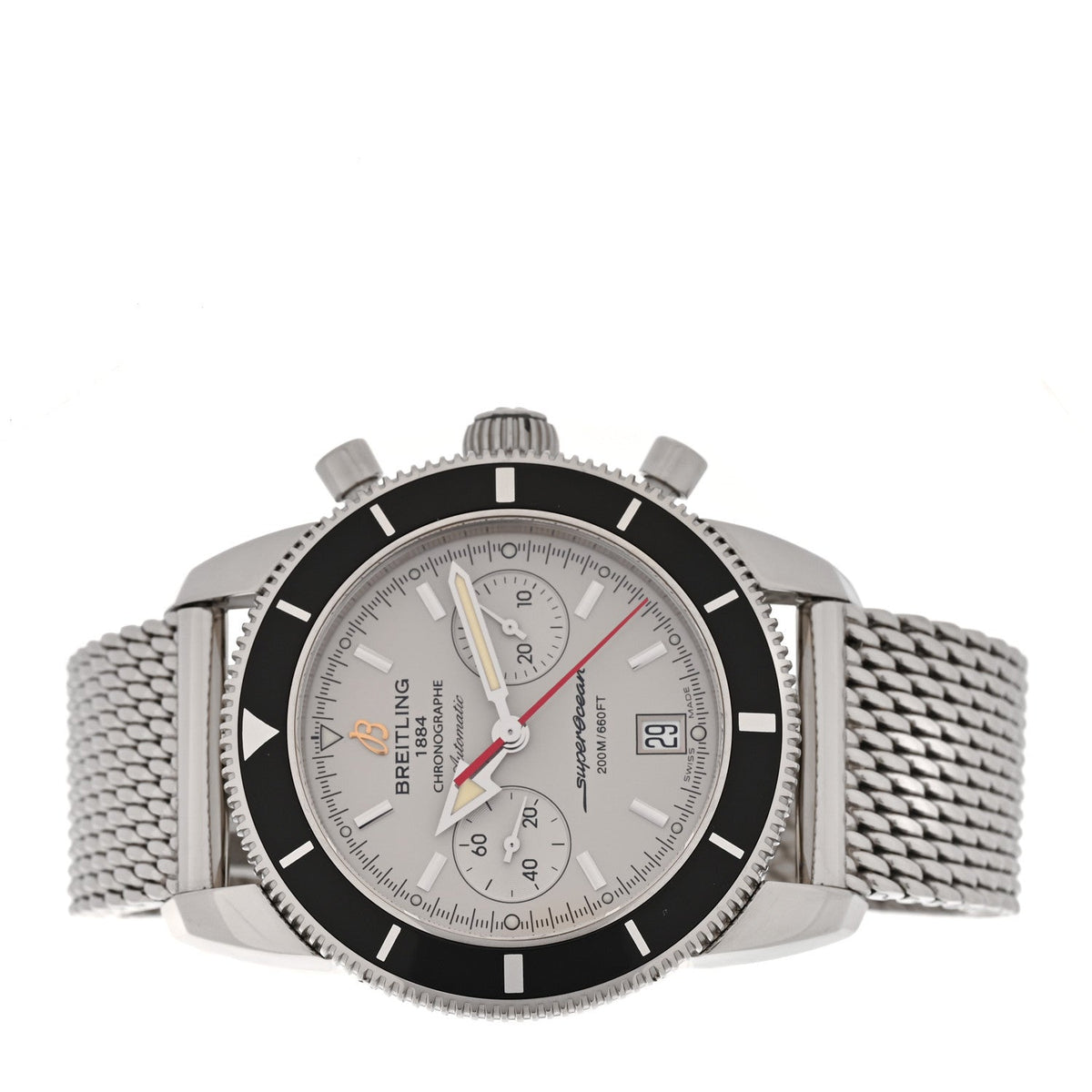 Breitling Stainless Steel 44mm Superocean Heritage Watch White A23370