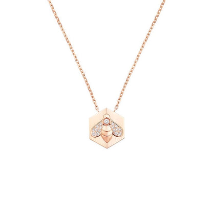 18K Rose Gold Diamonds Chaumet Bee My Love Pendant