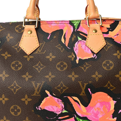 Louis Vuitton Monogram Roses Speedy 30 Brown