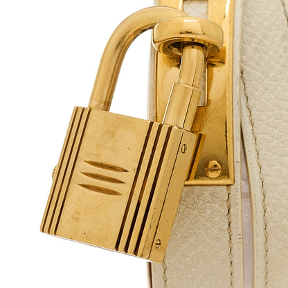 Hermes Stainless Steel Epsom 20mm Kelly Cadena Quartz Watch Craie