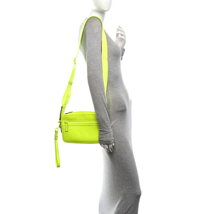 Gucci Rubber Effect Monogram GG Crossbody Bag Fluorescent Yellow