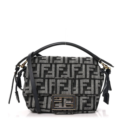 Fendi Denim Small Mamma Baguette Dark Blue