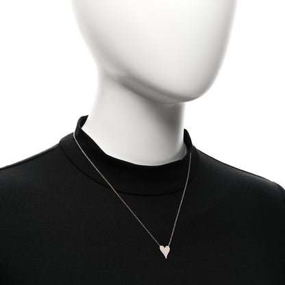 Parker & West 14K Rose Gold Diamond Pave Heart Pendant Necklace