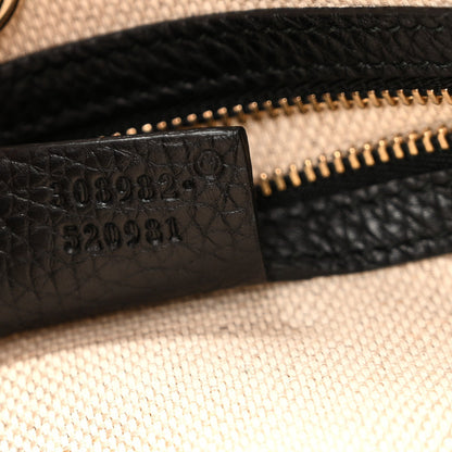 Gucci Pebbled Calfskin Medium Soho Chain Shoulder Bag Black 1984685