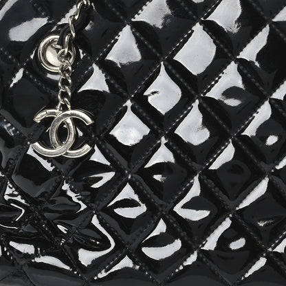 Chanel Patent Quilted Just Mademoiselle Bowling Bag Black 1986915