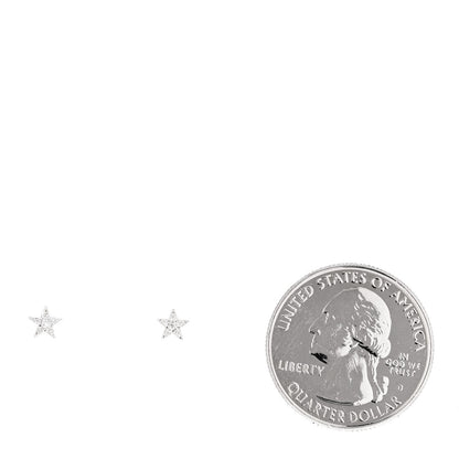 Jennifer Meyer 18K White Gold Diamond Mini Star Stud Earrings