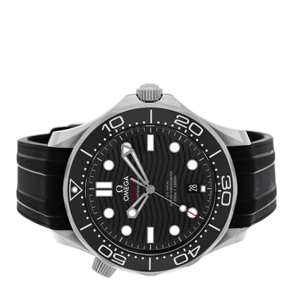 Omega Stainless Steel Rubber 42mm Seamaster Diver 300M Watch Black 210.32.42.20.01.001