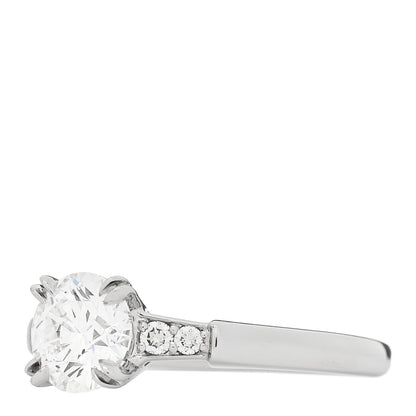 Harry Winston Platinum Diamond Classic Winston Engagement Ring 47 4