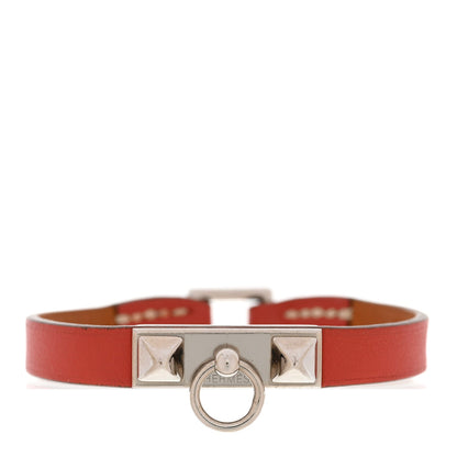 Hermes Swift Micro Rivale Bracelet XS Sanguine Silver