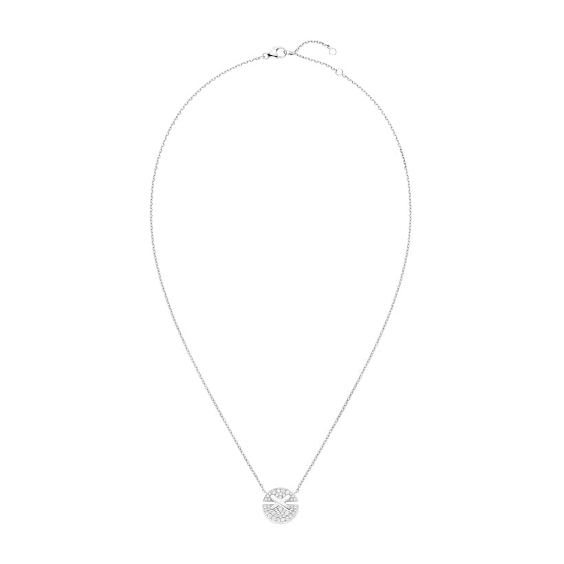 18K White Gold Diamonds Chaumet Jeux De Liens Harmony Small Model Pendant