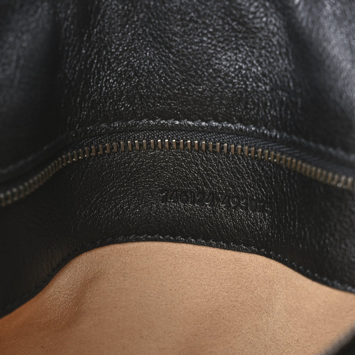 Gucci Textured Calfskin Medium Diana Shoulder Bag Black
