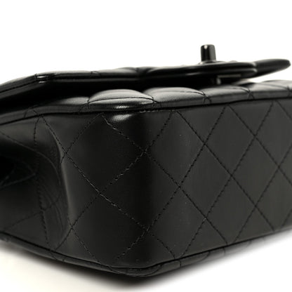 Chanel Lambskin Quilted Mini Top Handle Rectangular Flap So Black 1906190