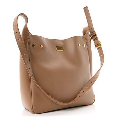 Balenciaga Smooth Calfskin Small Bel Air Hobo Bag Latte