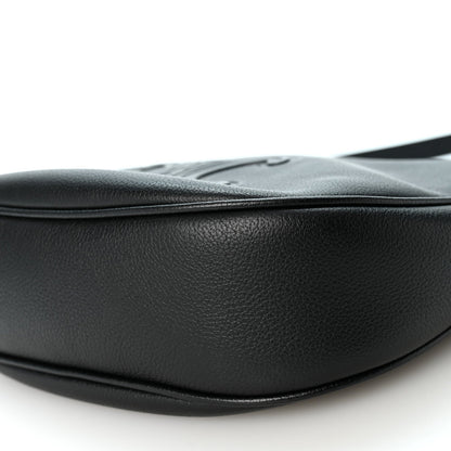 Celine Supple Calfskin Cuir Triomphe Small Heloise Shoulder Bag Black
