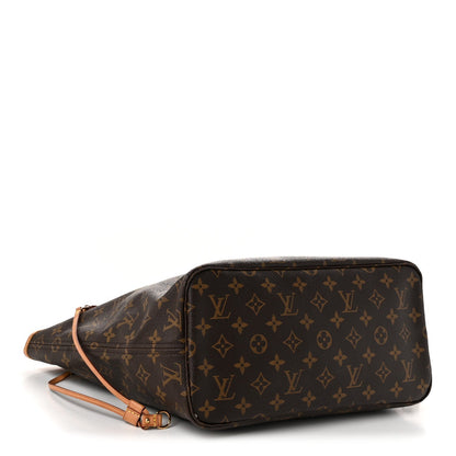 Louis Vuitton Monogram Neo Neverfull MM Tote Bag Brown