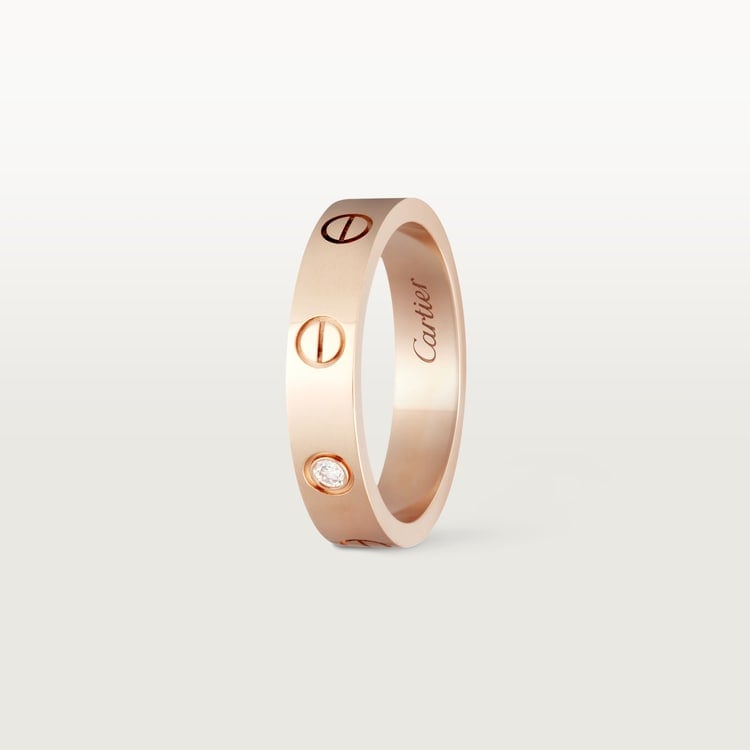 18K Gold Diamond Cartier Love Ring