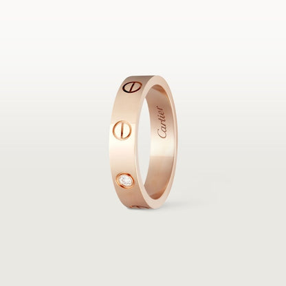18K Gold Diamond Cartier Love Ring
