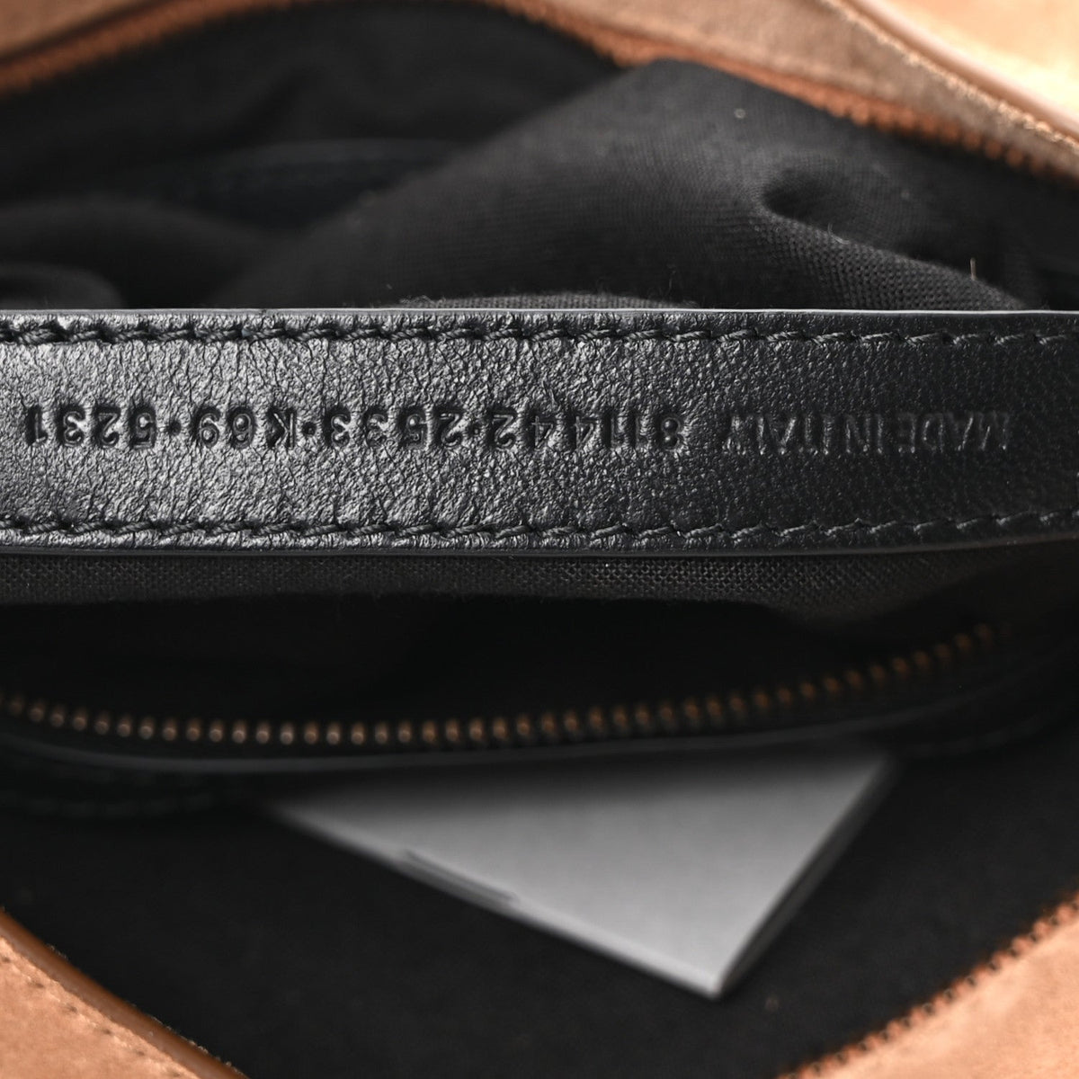 Balenciaga Waxed Suede Calfskin Classic Hardware Small Le City Camel