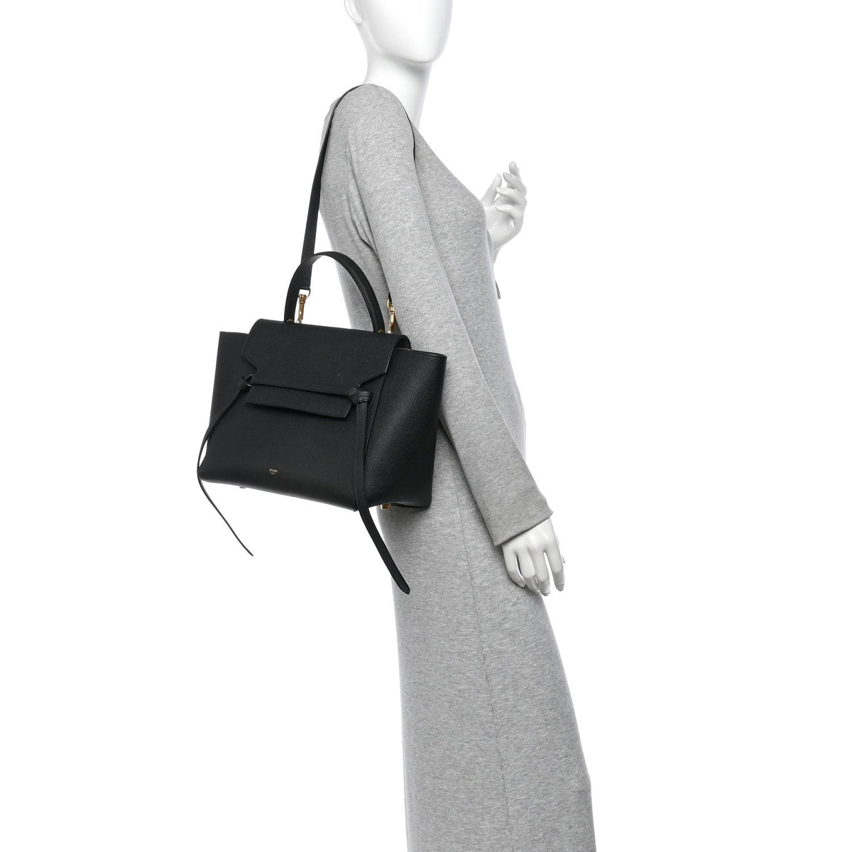 Celine Grained Calfskin Mini Belt Bag Black