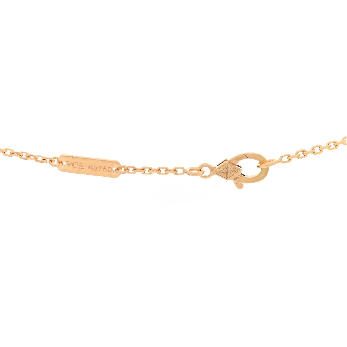 Van Cleef & Arpels 18K Rose Gold Vintage Alhambra Pendant Necklace