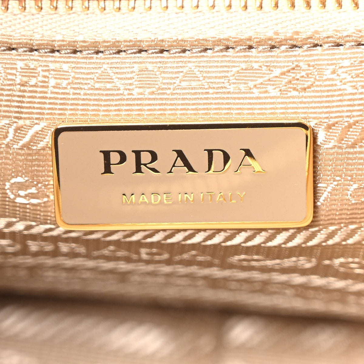 Prada Re-Nylon Vitello Large Aimee Shoulder Bag Cammello