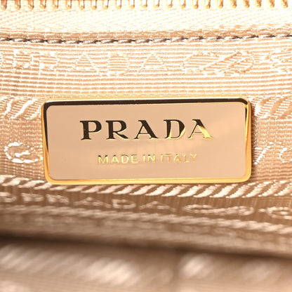 Prada Re-Nylon Vitello Large Aimee Shoulder Bag Cammello