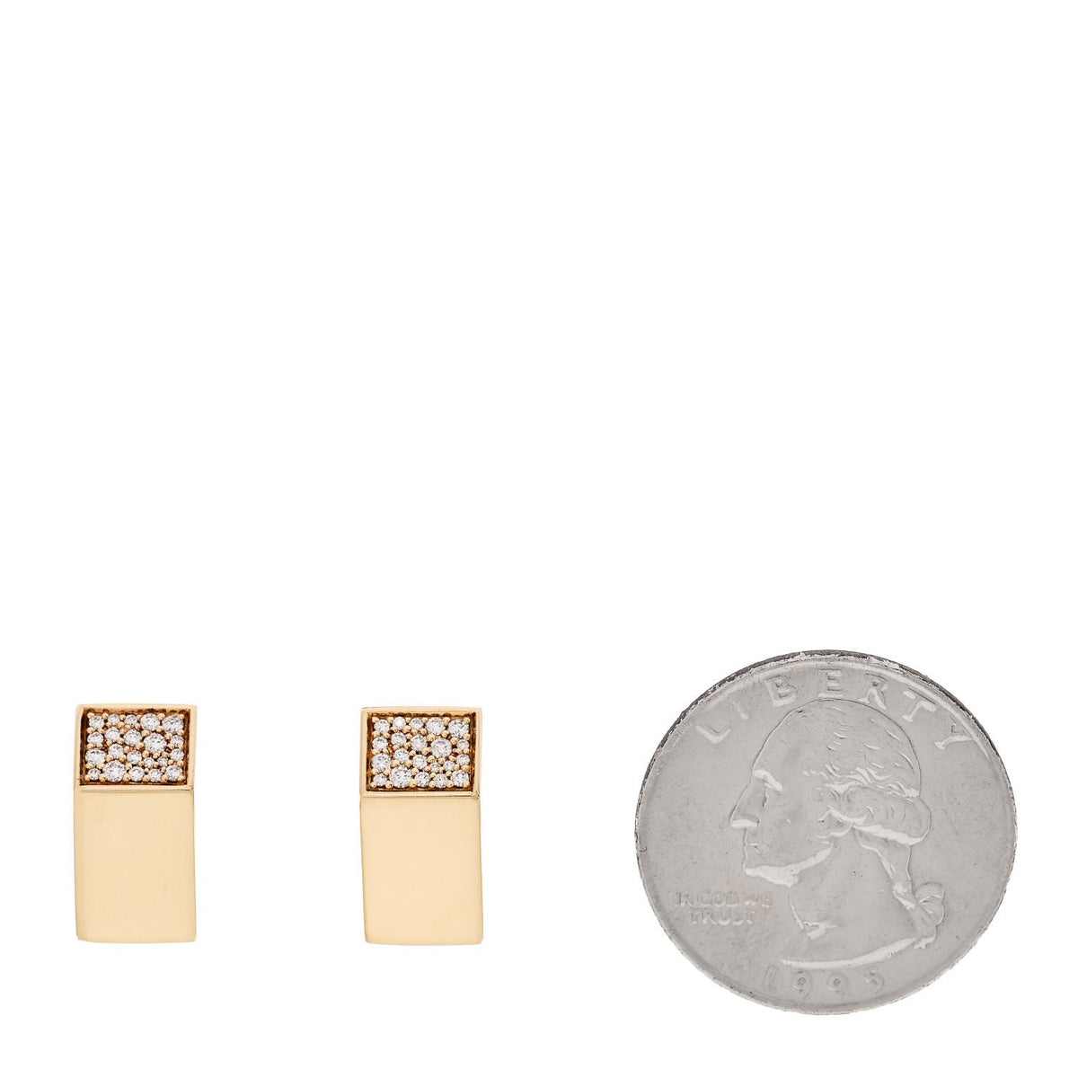 Tiffany 18K Yellow Gold Diamond Out of Retirement Earrings