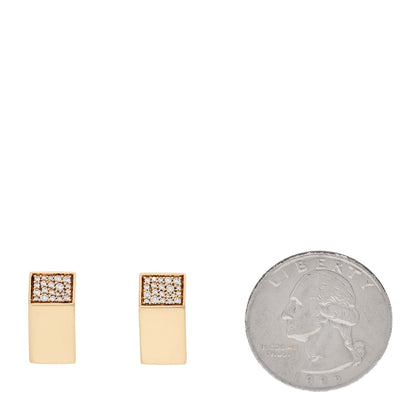 Tiffany 18K Yellow Gold Diamond Out of Retirement Earrings