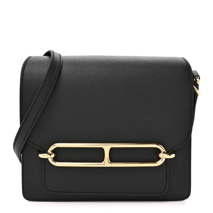Hermes Evergrain Mini Sac Roulis Black