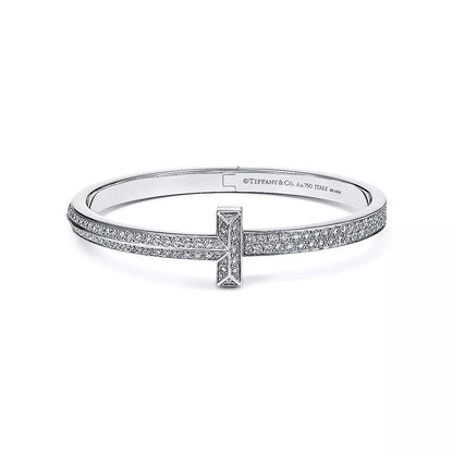 18K Gold Diamond Tiffany T1 Bracelet