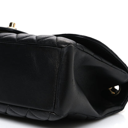 Chanel Lambskin Quilted Medium Mademoiselle Chic Flap Black